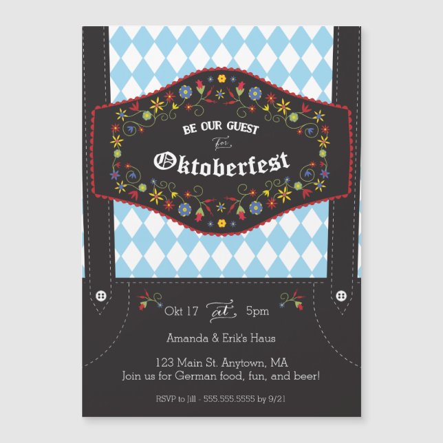 Oktoberfest (Octoberfest) German Party Invitation (Front)