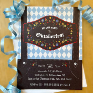 Oktoberfest (Octoberfest) German Party Invitation