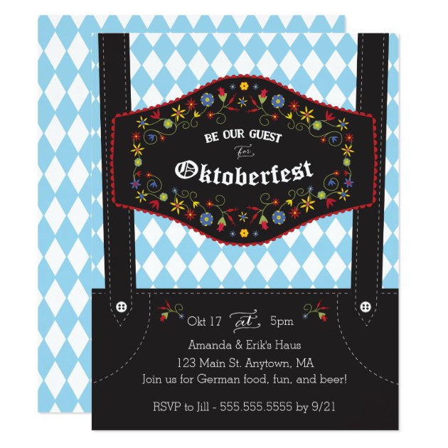 Oktoberfest (Octoberfest) German Party Invitation