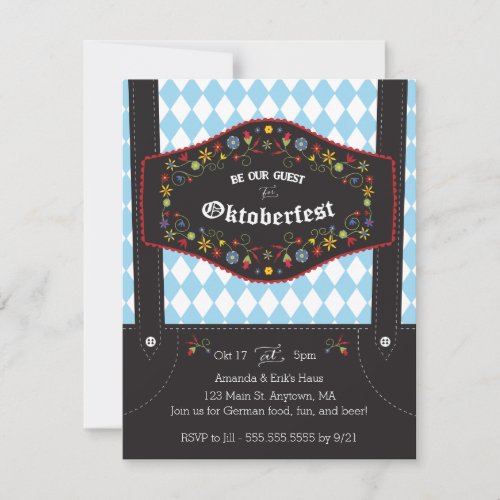 Oktoberfest Octoberfest German Party Invitation