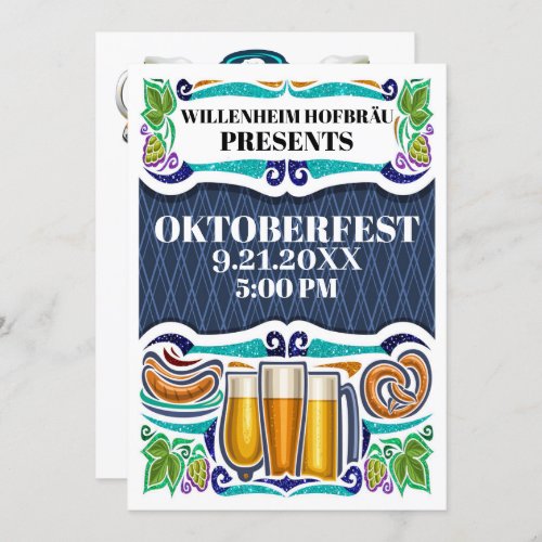 OKTOBERFEST  Octoberfest Invitation