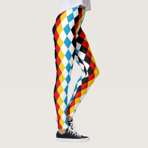 Oktoberfest Outfit Bavarian and German Flag Color Leggings