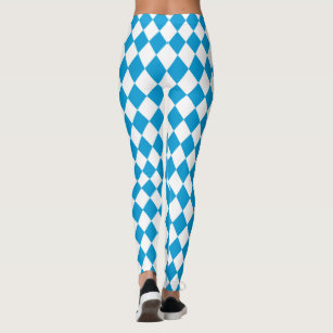 Oktoberfest Outfit Bayern Blue and White Leggings