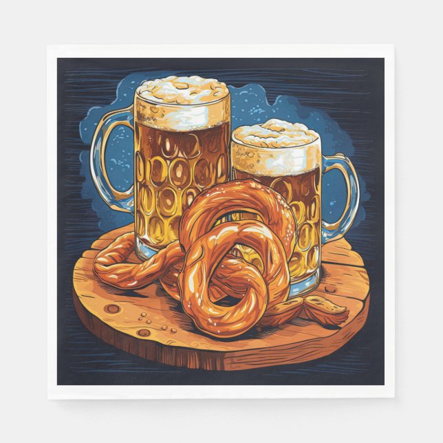 Oktoberfest Paper Napkins  (Front)