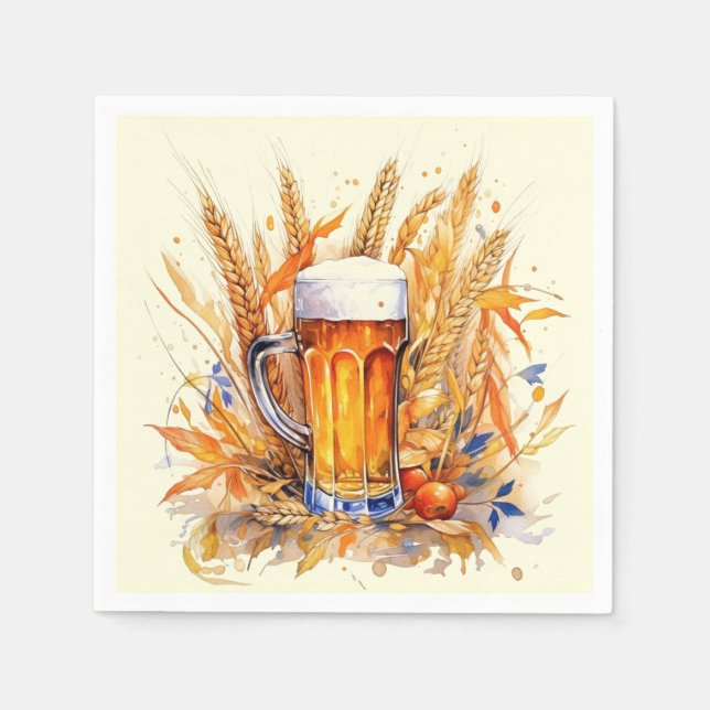 Oktoberfest Paper Napkins  (Front)
