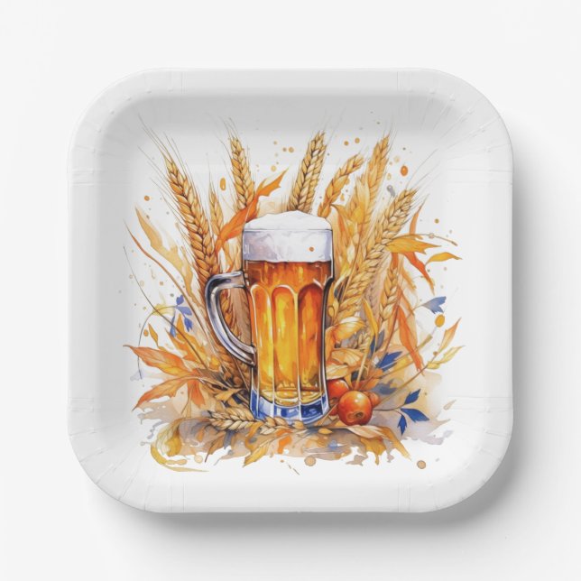 Oktoberfest Paper Plates (Front)