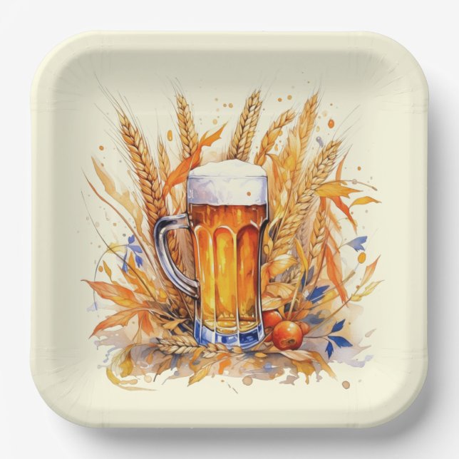 Oktoberfest Paper Plates (Front)