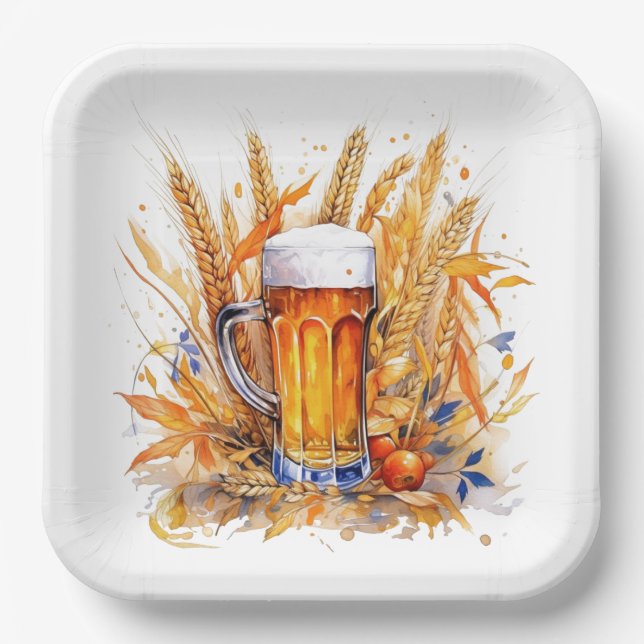 Oktoberfest Paper Plates (Front)