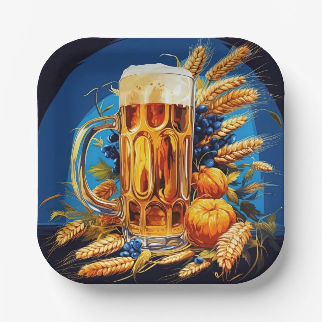 Oktoberfest Paper Plates (Front)