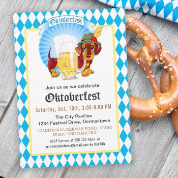 Oktoberfest Party And Celebration Invitation by DancingPelican at Zazzle