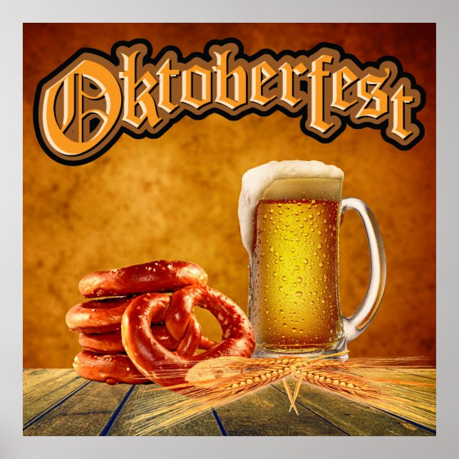 Oktoberfest Party Art Poster (Front)