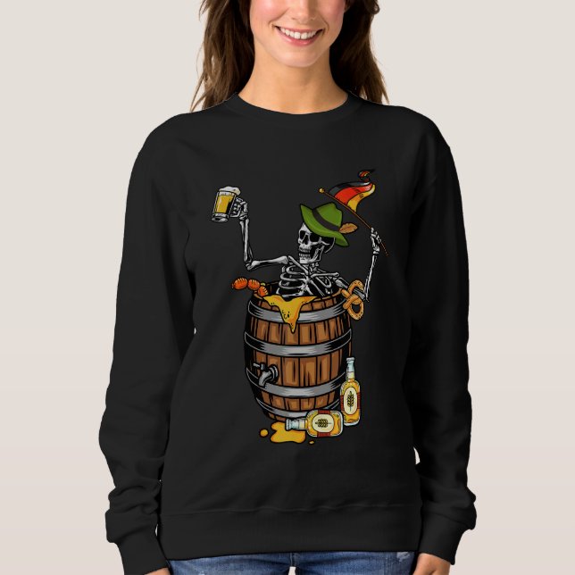 Oktoberfest Party  Bavarian Drinking Squad Sweatshirt (Front)