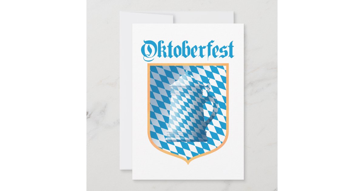 Oktoberfest Party, Bayern Colors Invitation | Zazzle