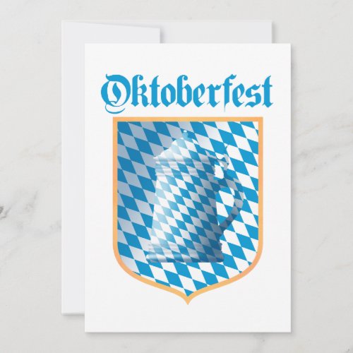 Oktoberfest Party Bayern Colors Invitation