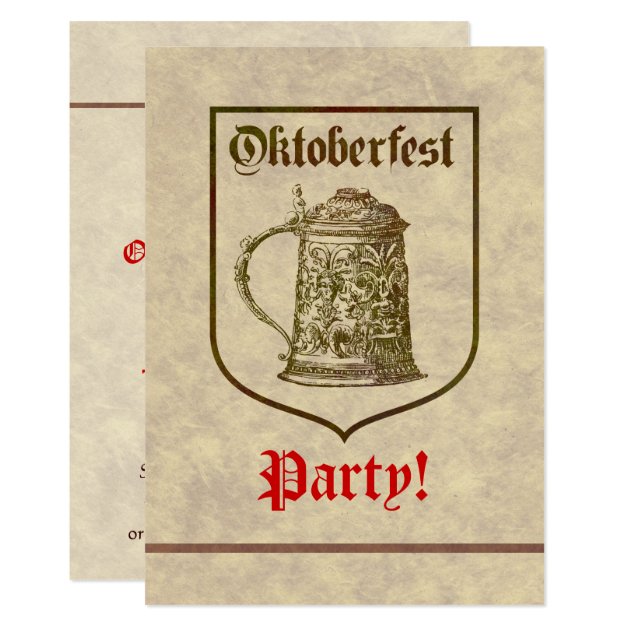 Oktoberfest Party Invitation