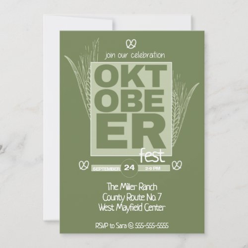 Oktoberfest Party Invitation