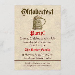 Oktoberfest Party Invitation