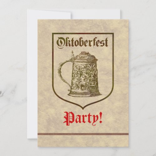 Oktoberfest Party Custom Announcement