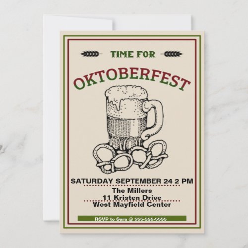 Oktoberfest Party Invitation