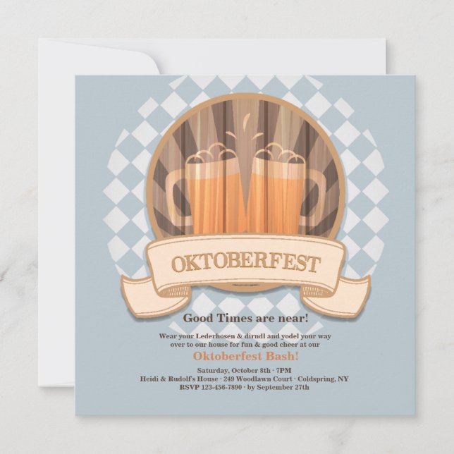 Oktoberfest Party Invitation (Front)