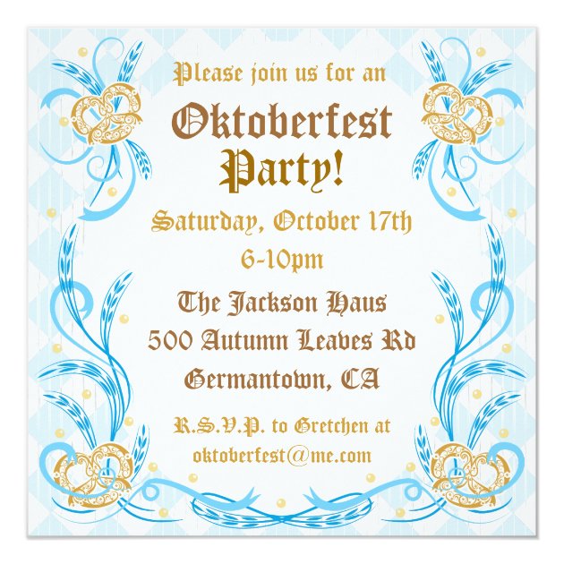 Oktoberfest Party Invitation