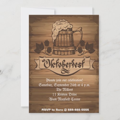 Oktoberfest Party Invitation