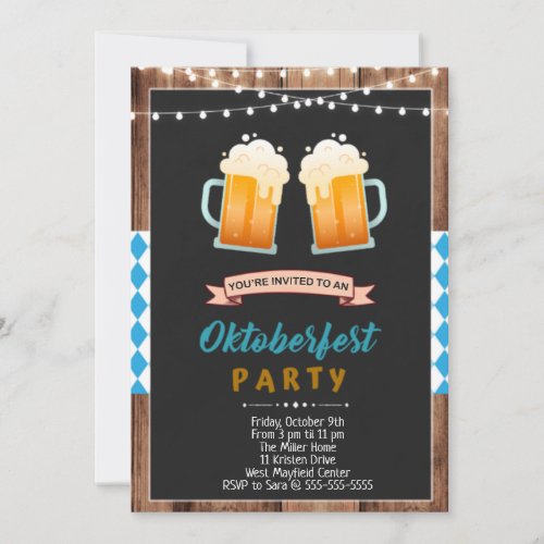 Oktoberfest Party Invitation