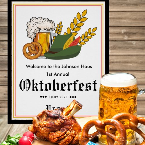 Oktoberfest Party Welcome Sign