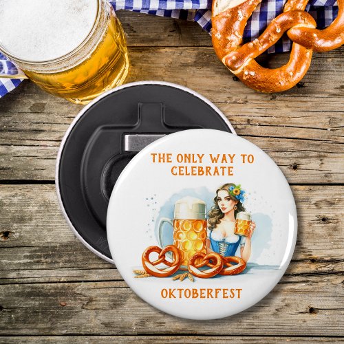 Oktoberfest Party With Beer And Pretzels ai  Bottle Opener