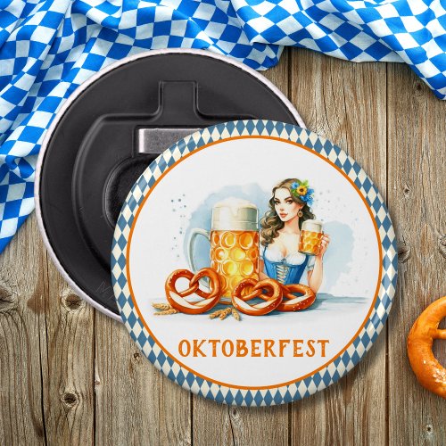 Oktoberfest Party With Beer And Pretzels ai  Bottle Opener