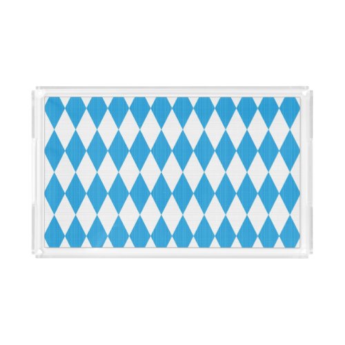 Oktoberfest pattern with fabric texture acrylic tray