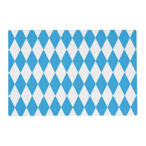 Oktoberfest pattern with fabric texture placemat