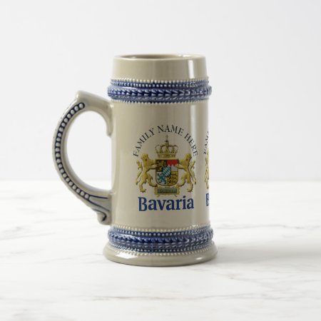 Oktoberfest Personalized Bavaria Crest  Beer Stein