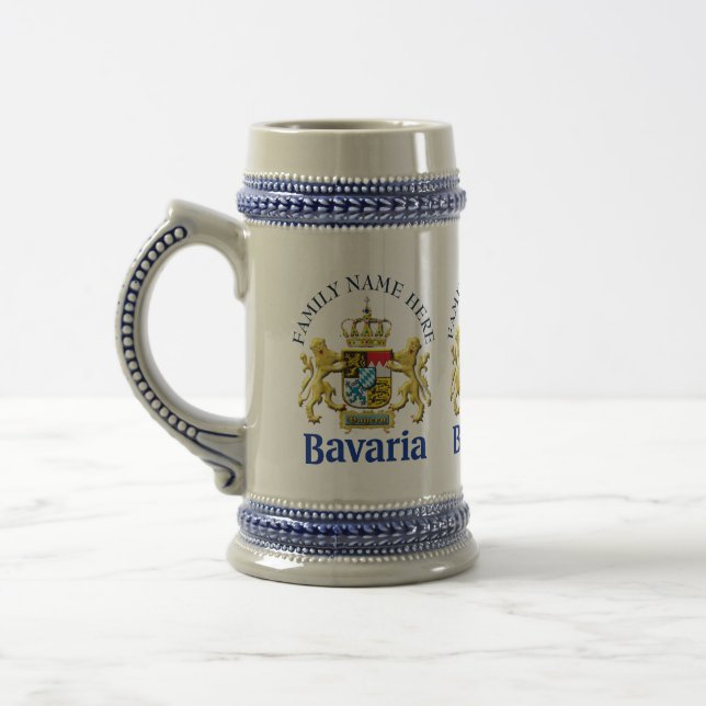 Oktoberfest Personalized Bavaria Crest  Beer Stein (Left)