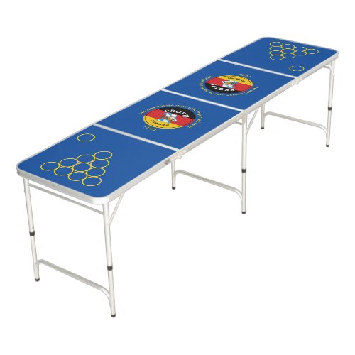 OKTOBERFEST Plato Beer Quote Blue Customizable Beer Pong Table