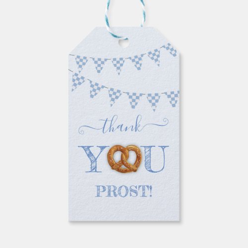 Oktoberfest Pretzel Danke Thank You Gift Tags