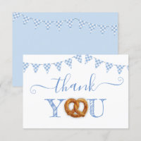Oktoberfest Pretzel Danke Thank You note