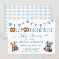 Oktoberfest Pretzel lederhosen Baby Shower