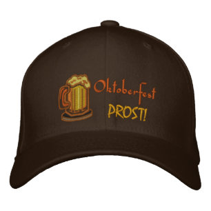 Oktoberfest Prost! Beer Festival Embroidered Baseball Cap