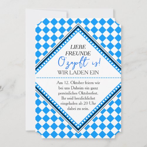 Oktoberfest QR Code downloadable Invitation