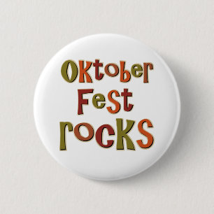 Oktoberfest Rocks Pinback Button