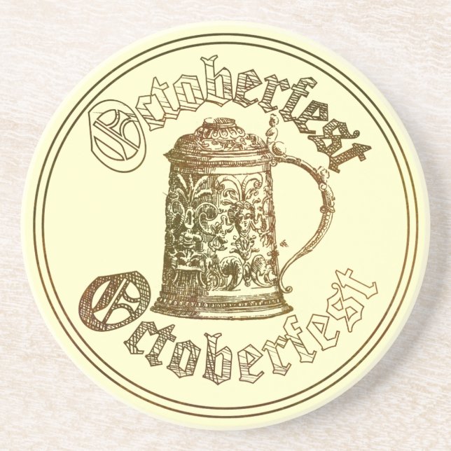 Oktoberfest Sandstone Coaster (Front)