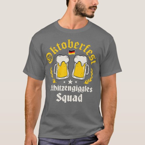 Oktoberfest schitzengiggles Squad 2023 Bavarian Mu T_Shirt