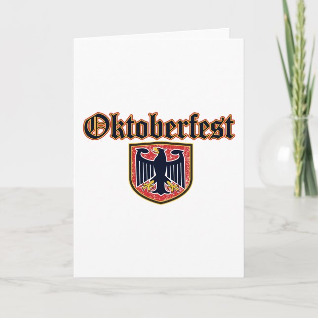 Oktoberfest Shield Card (Front)