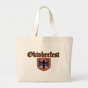 Oktoberfest Shield Large Tote Bag