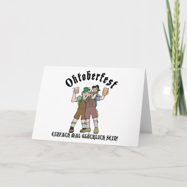 Oktoberfest SIMPLY BE HAPPY! Card (Front)