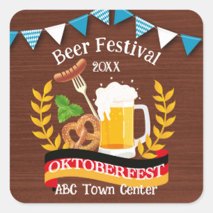 Oktoberfest Square Sticker