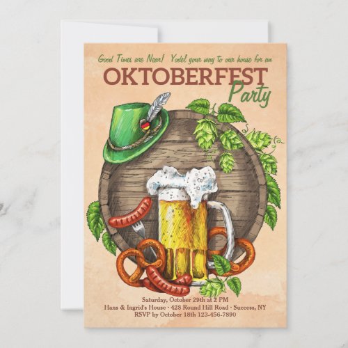 Oktoberfest Time Invitation