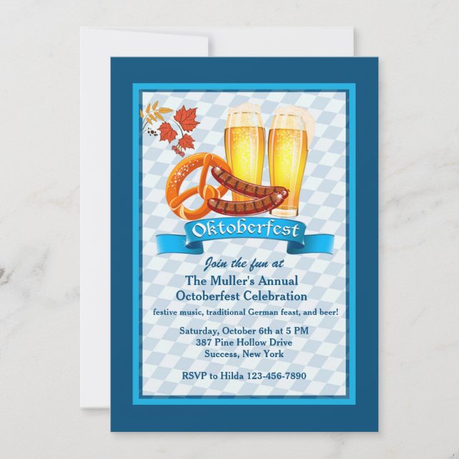 Oktoberfest Treats Invitation (Front)