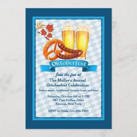 Oktoberfest Treats Invitation